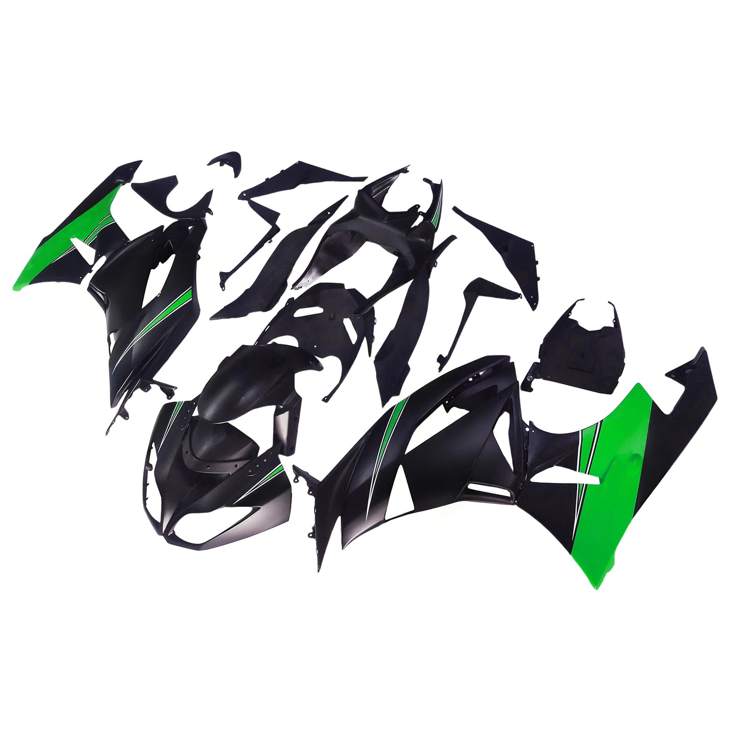 Amotopart Kawasaki ZX6R 636 2009-2012 Kit carena Carrozzeria Plastica ABS