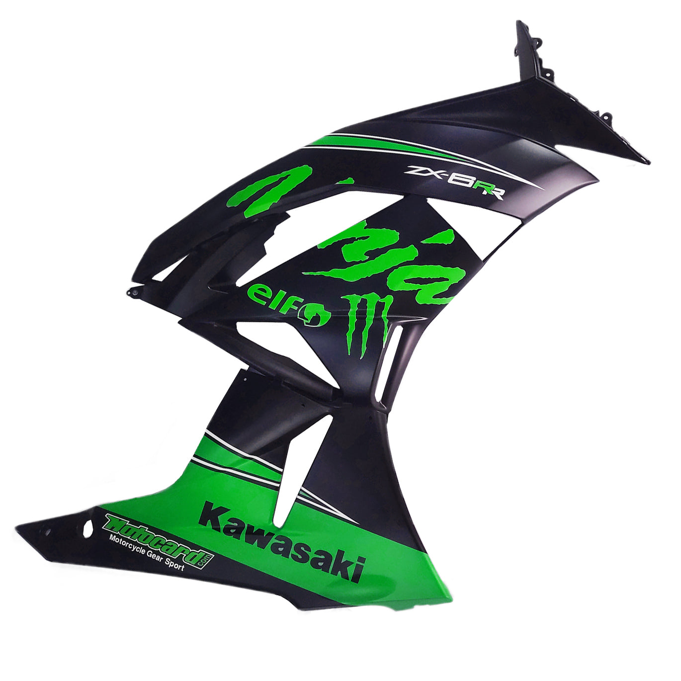 Amotopart Kawasaki ZX6R 636 2009-2012 Kit carena Carrozzeria Plastica ABS