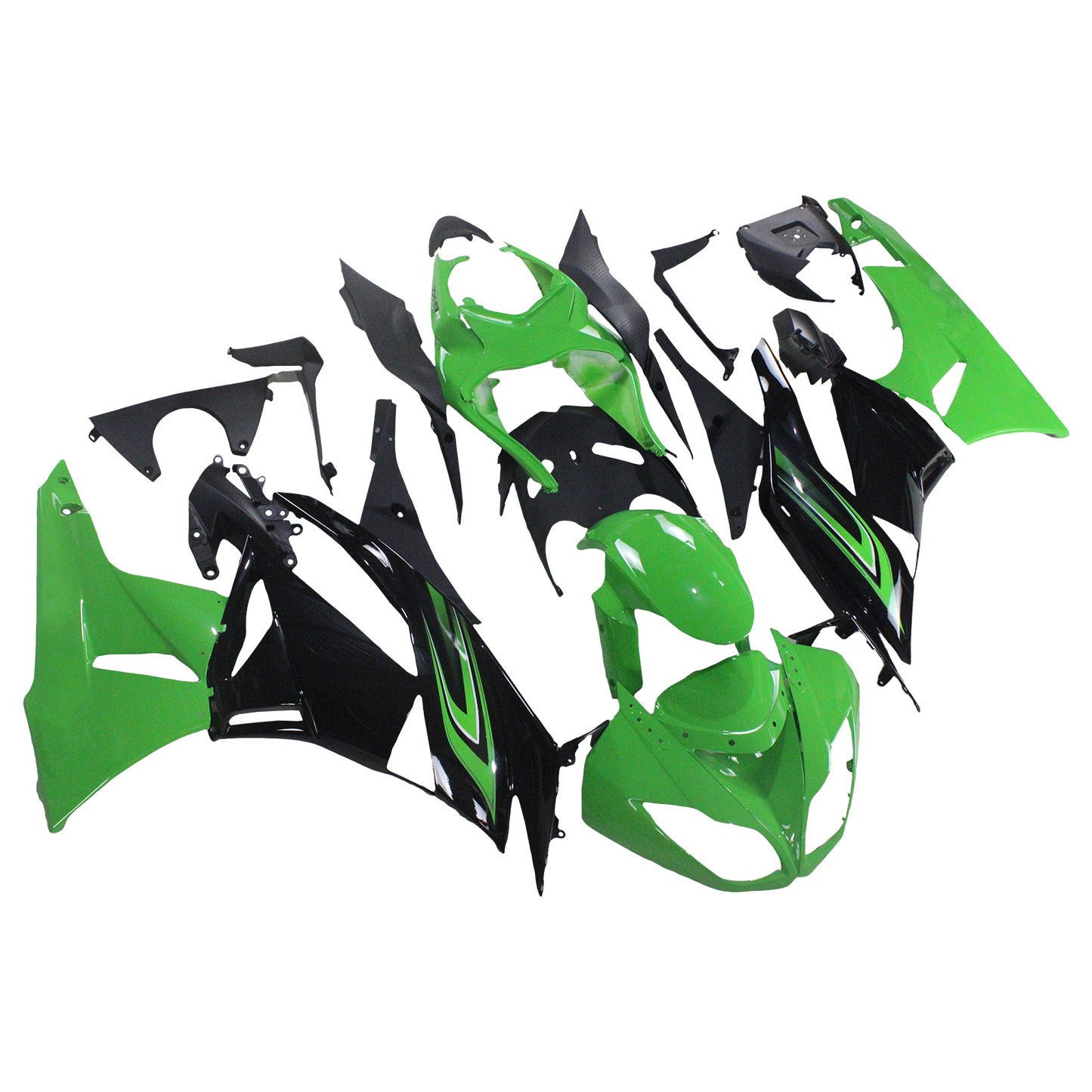 Amotopart Kawasaki ZX6R 636 2009-2012 Kit carena Carrozzeria Plastica ABS