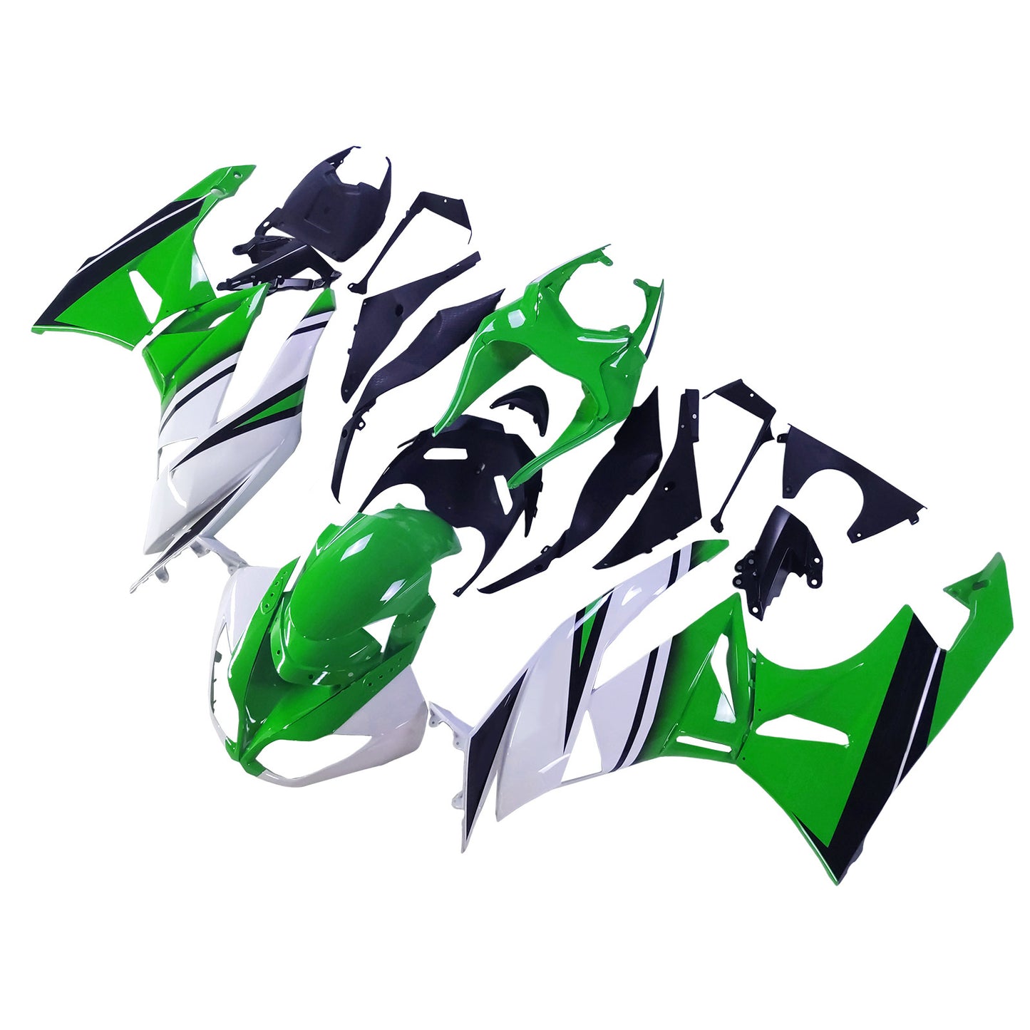Amotopart Kawasaki ZX6R 636 2009-2012 Kit carena Carrozzeria Plastica ABS