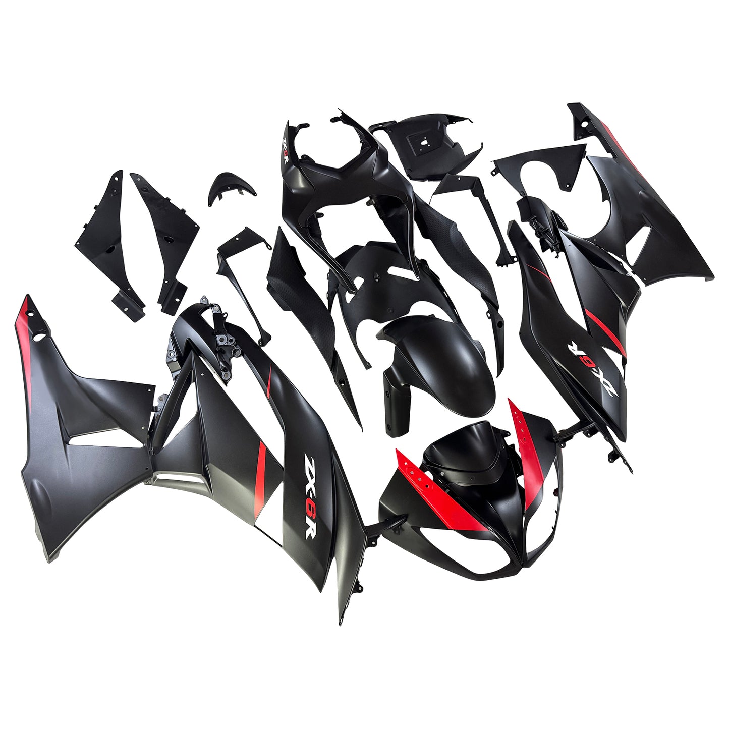 Kit carenatura iniezione in plastica ABS adatto per Kawasaki ZX6R 636 2009-2012