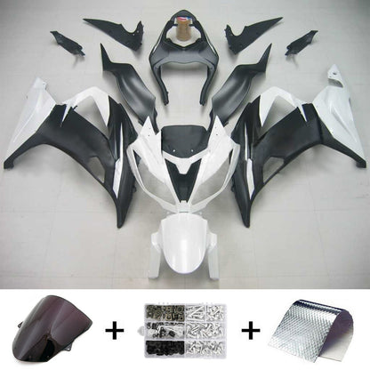 Carene 2013-2018 Plastiche Kawasaki ZX6R 636 White Ninja Generic