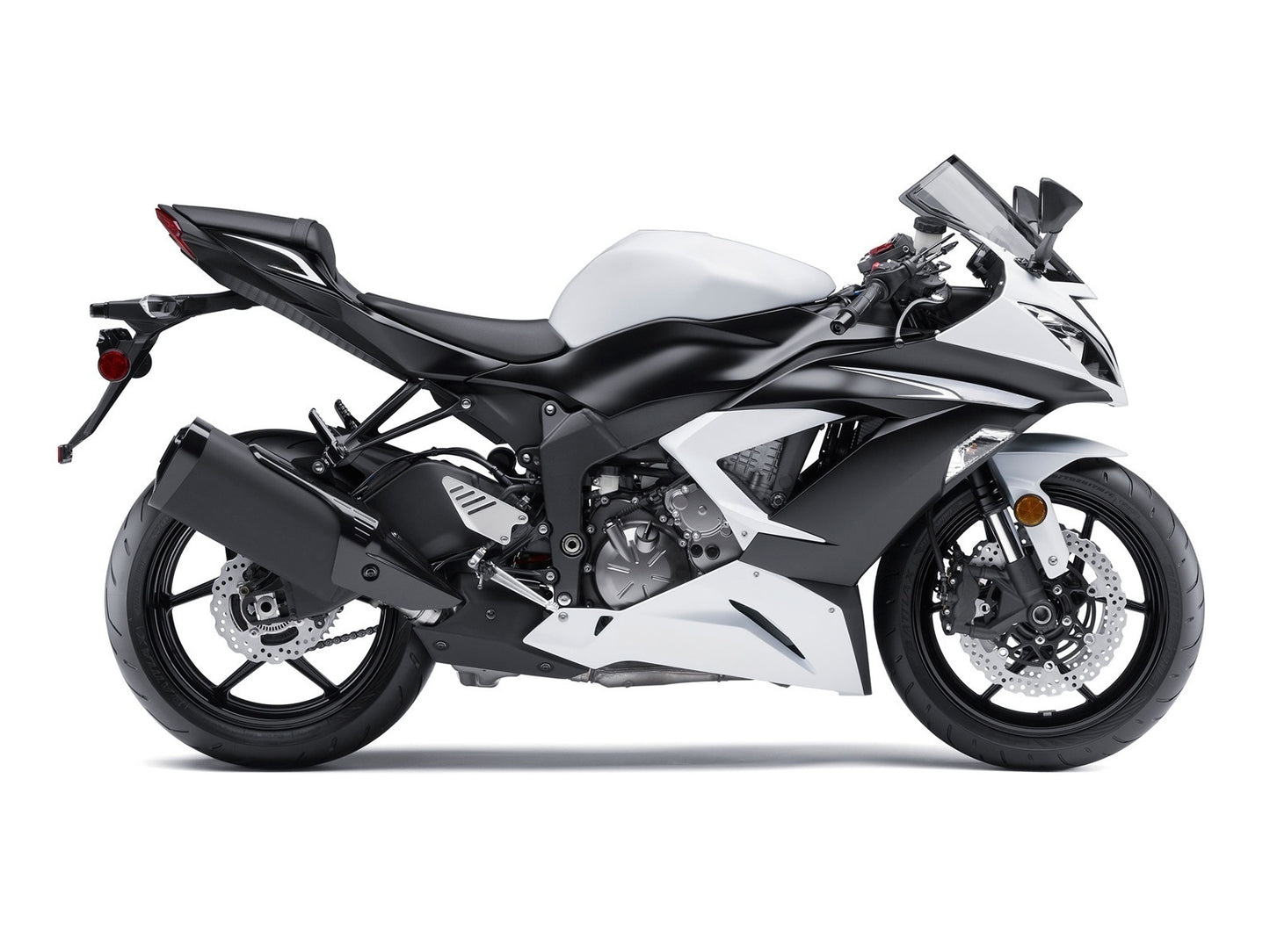 Carene 2013-2018 Plastiche Kawasaki ZX6R 636 White Ninja Generic