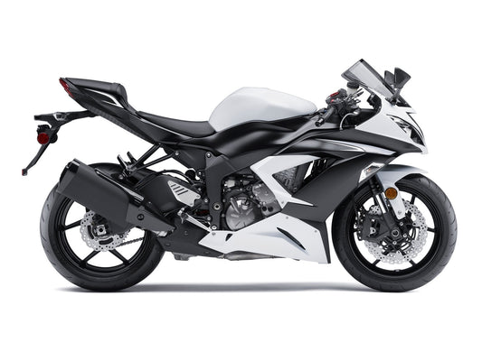 Carene 2013-2018 Plastiche Kawasaki ZX6R 636 White Ninja Generic