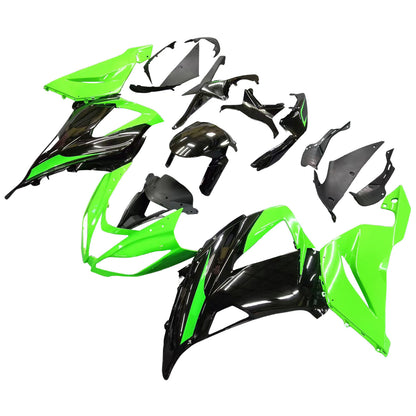 Carene 2013-2018 Plastiche Kawasaki ZX6R 636 Verde Nero Ninja Racing Generic
