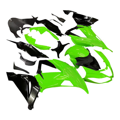 Amotopart Kawasaki 2013-2018 ZX6R 636 Kit di paura nero verde