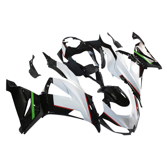 Amotopart Kawasaki 2013-2018 ZX6R 636 Kit di paura bianca nera