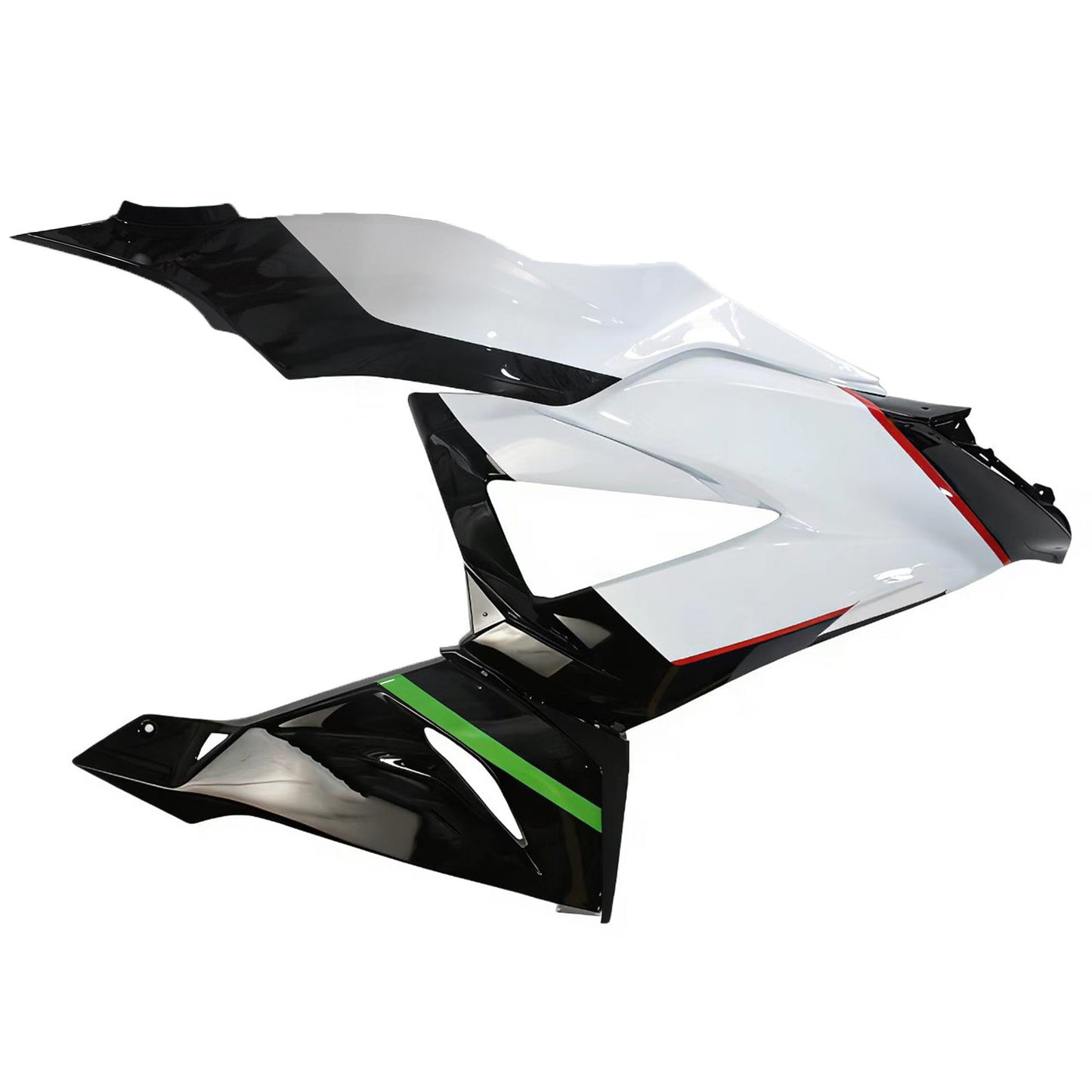 Amotopart Kawasaki 2013-2018 ZX6R 636 Kit di paura bianca nera