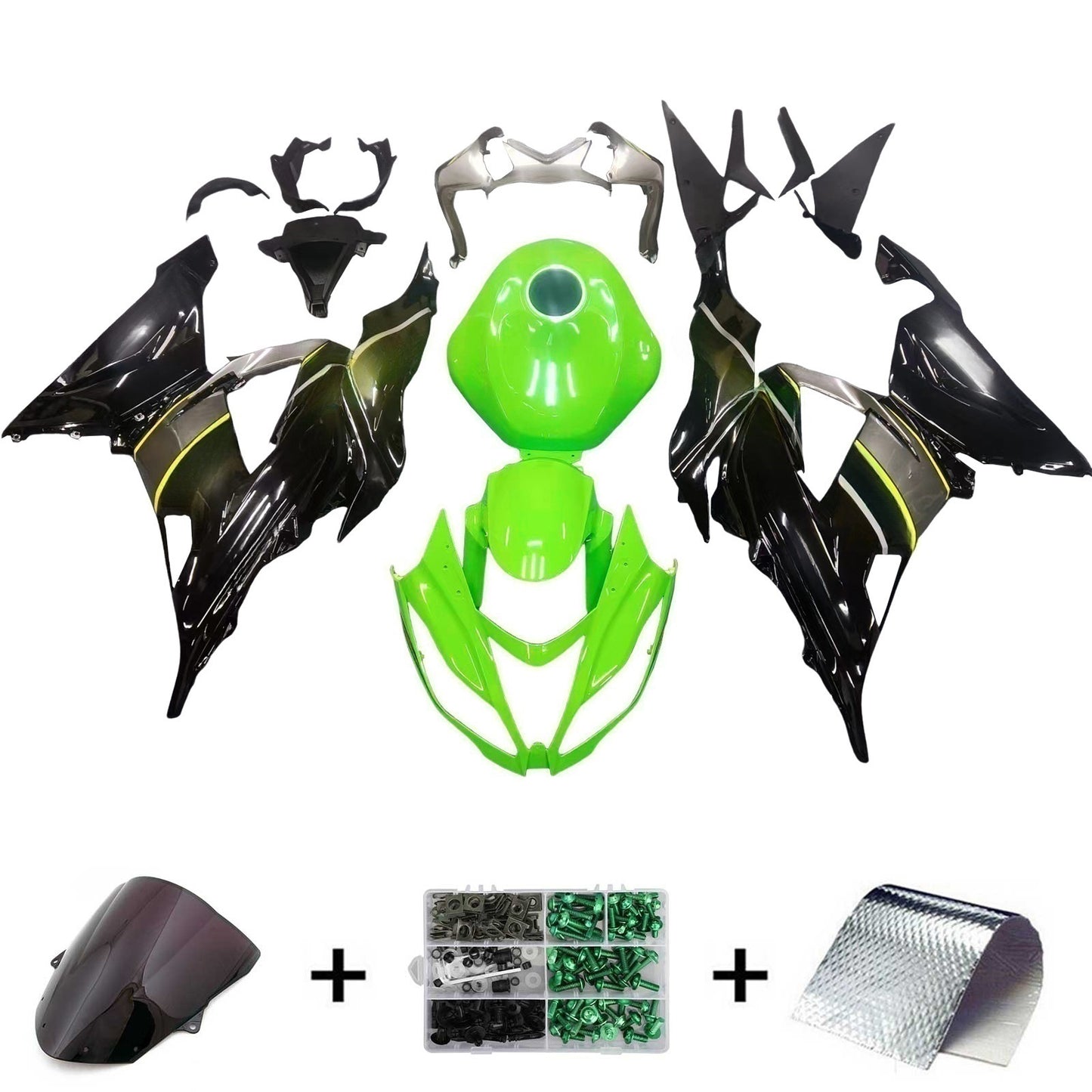 Amotopart Kit Carena Kawasaki ZX6R 636 2013-2018 Carrozzeria Plastica ABS