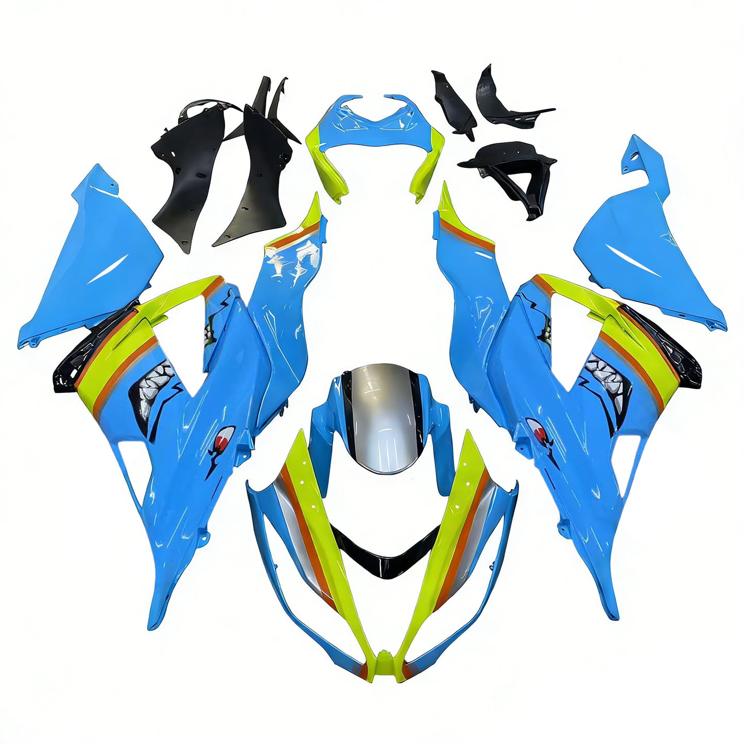 Amotopart Kit Carena Kawasaki ZX6R 636 2013-2018 Carrozzeria Plastica ABS