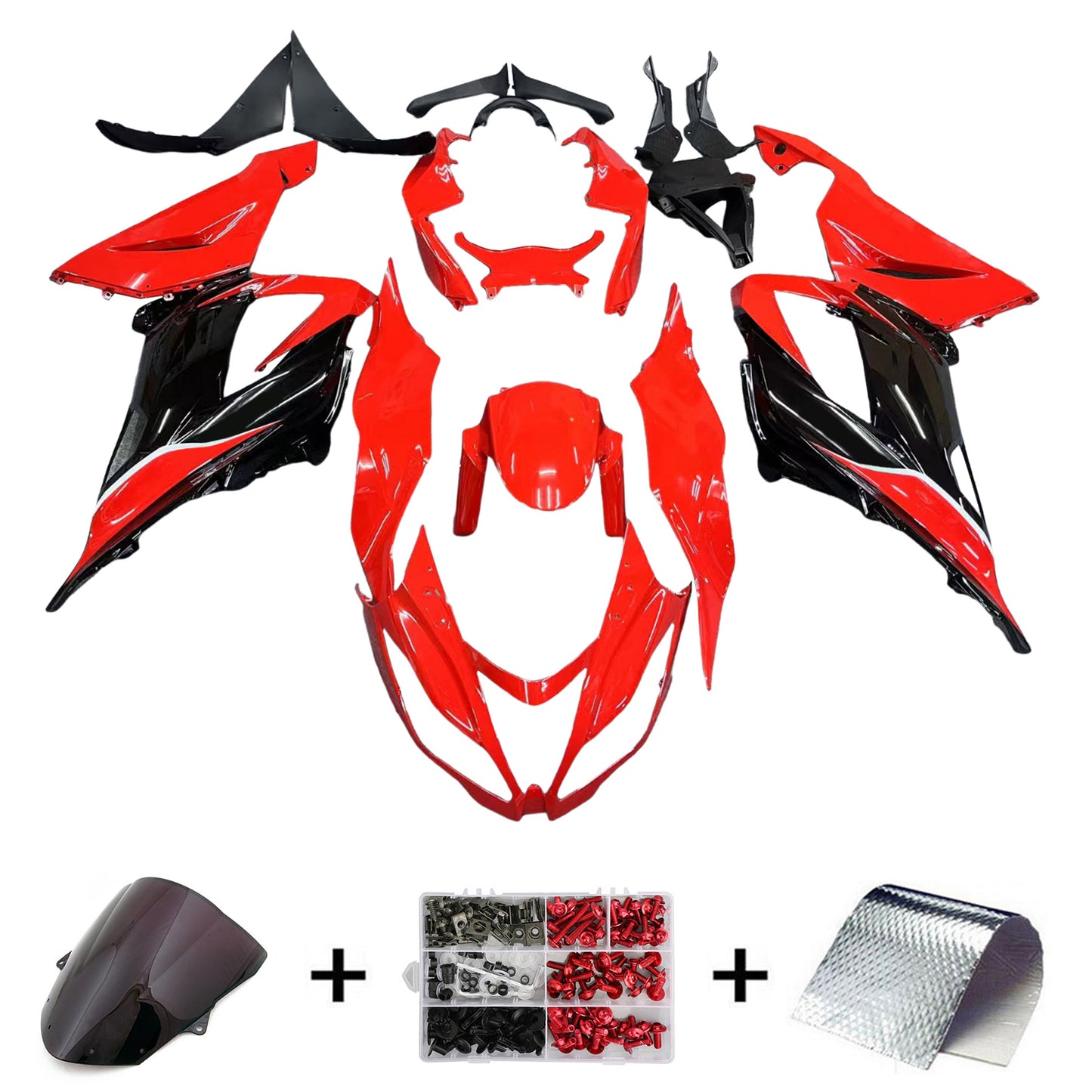 2013-2018 Kawasaki ZX6R 636 Kit carena iniezione Carrozzeria Plastica ABS