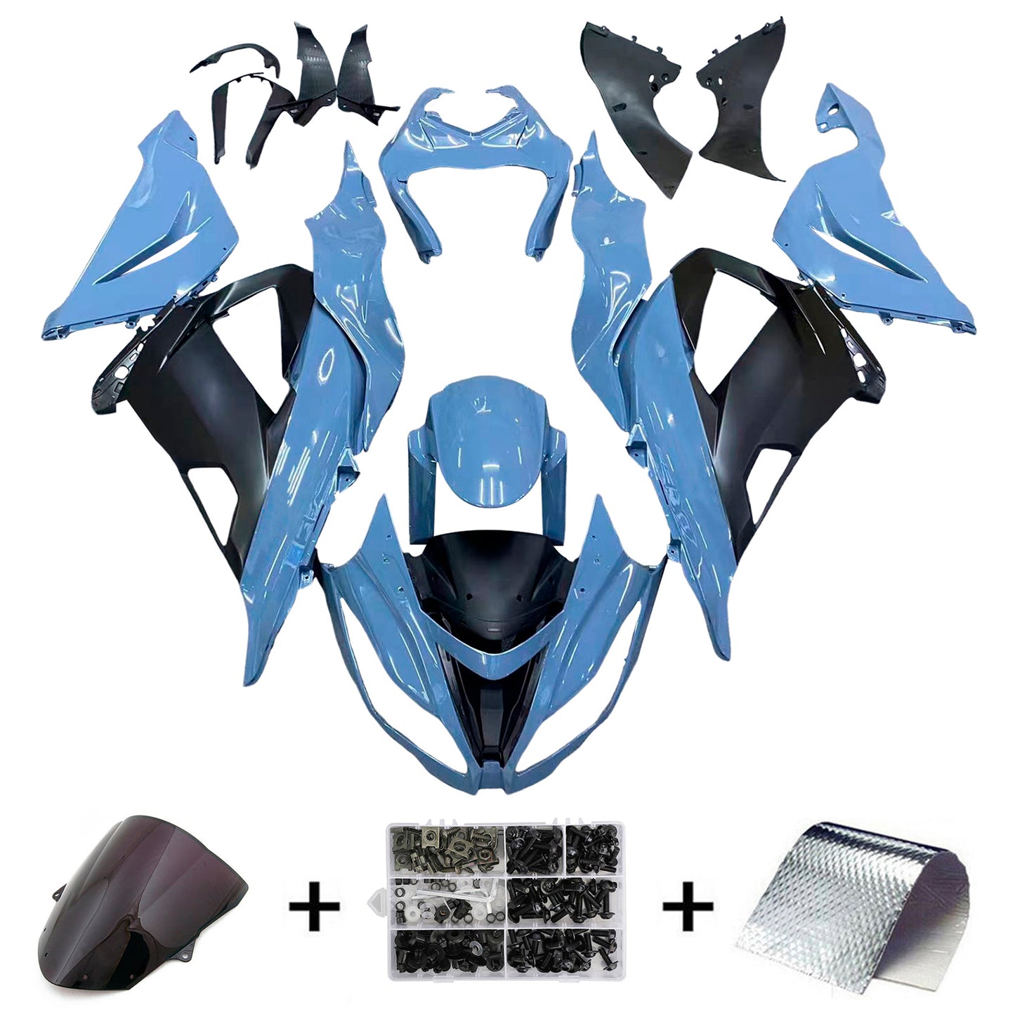 2013-2018 Kawasaki ZX6R 636 Kit carenatura iniezione Carrozzeria Plastica ABS