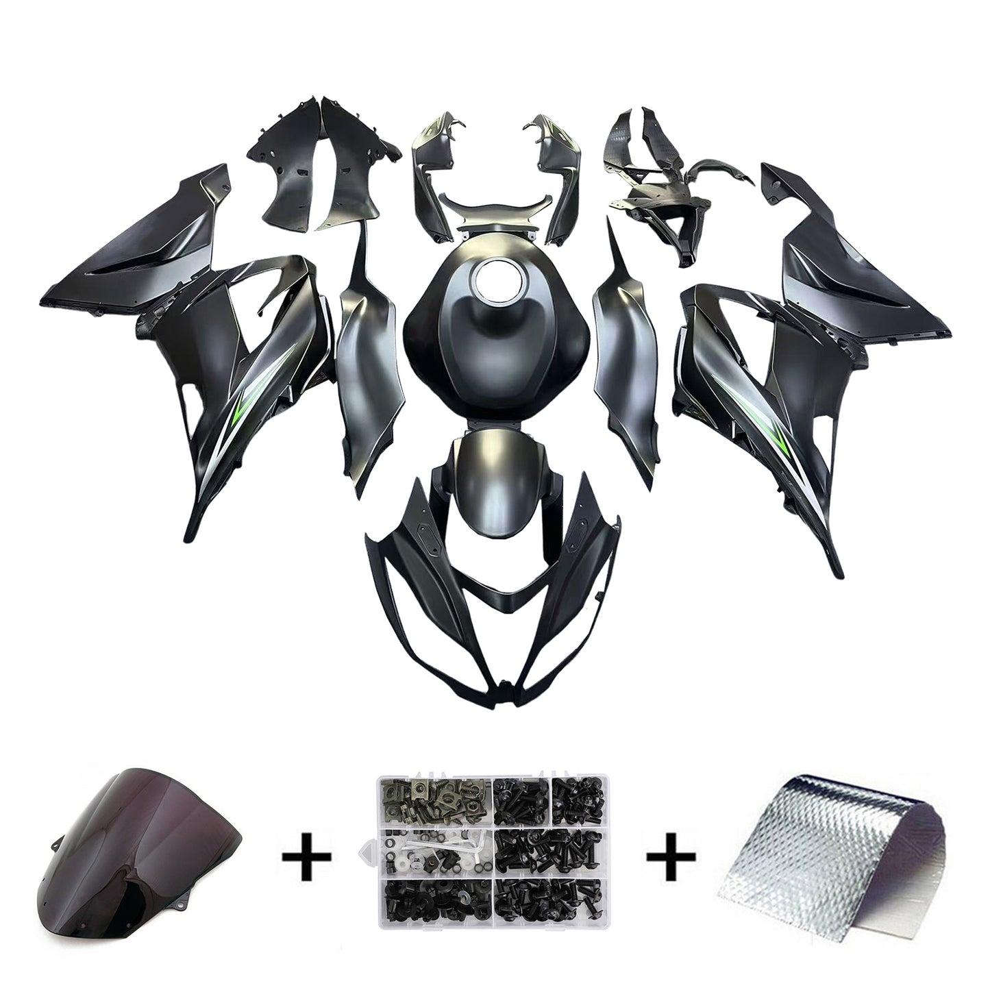 2013-2018 Kawasaki ZX6R 636 Kit carena iniezione Carrozzeria Plastica ABS