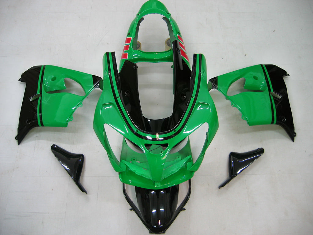 Carene 2000-2001 Kawasaki ZX 9R Verde Nero No.14 ZX9R Racing Generico