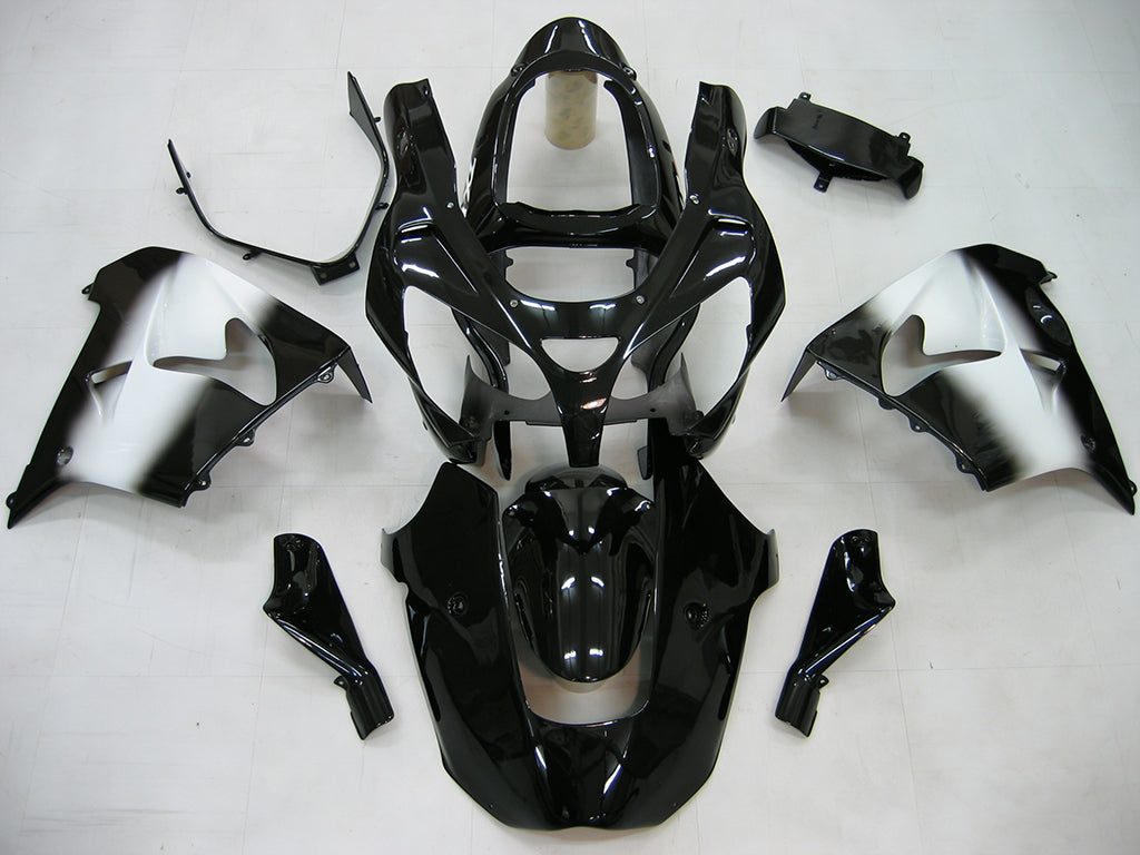 Carene 2000-2001 Kawasaki ZX 9R Nero Bianco West ZX9R Generico