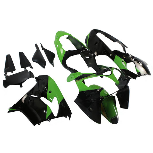 Amotopart Kawasaki ZX9R 2000-2001 Kit di paura nero verde