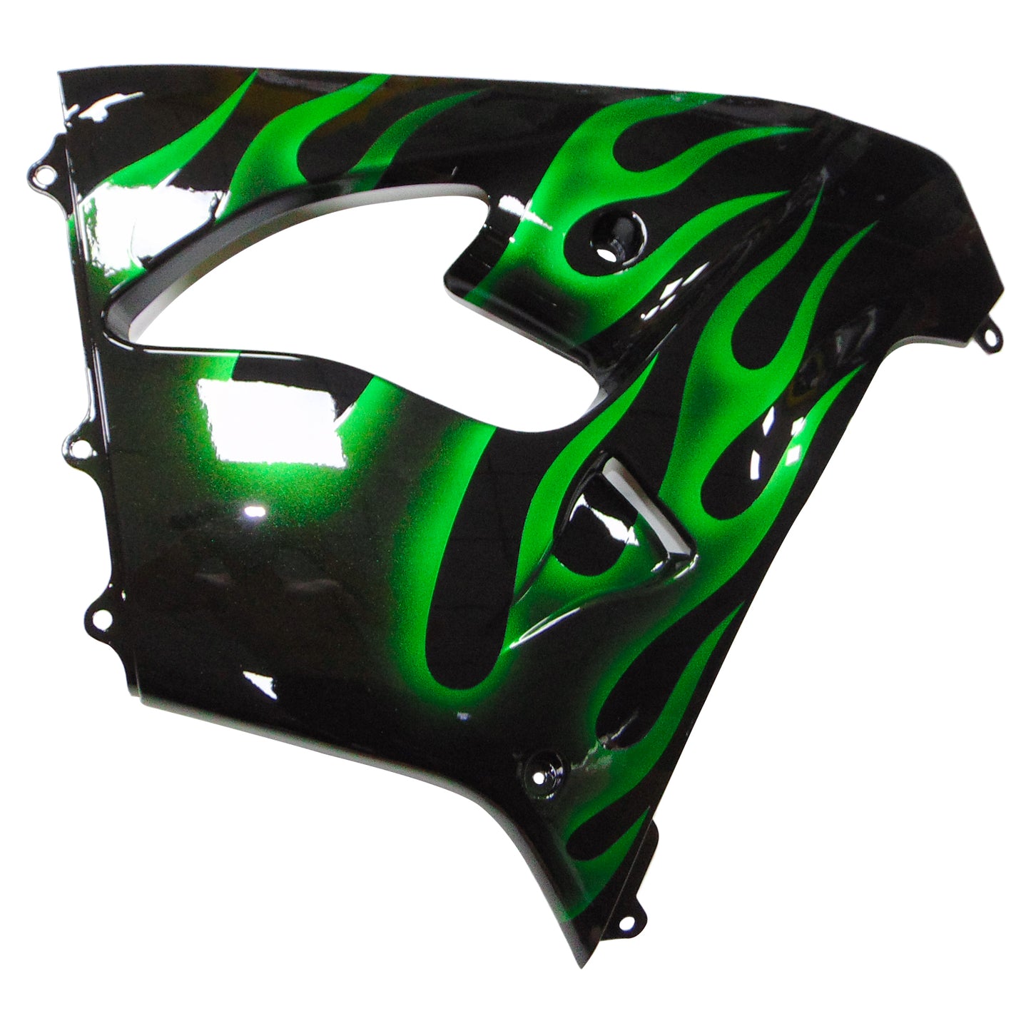 Amotopart Kawasaki ZX9R 2000-2001 kit di rivestimento verde nero