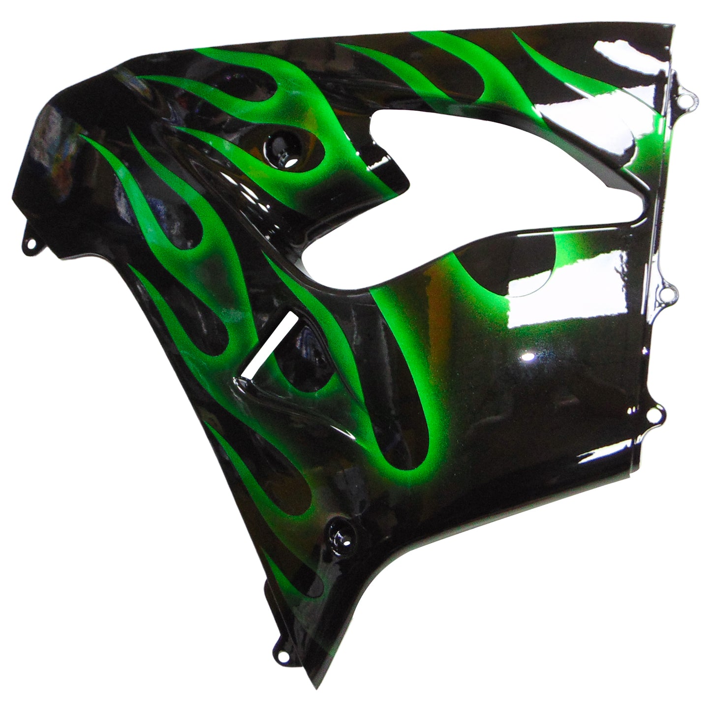 Amotopart Kawasaki ZX9R 2000-2001 kit di rivestimento verde nero