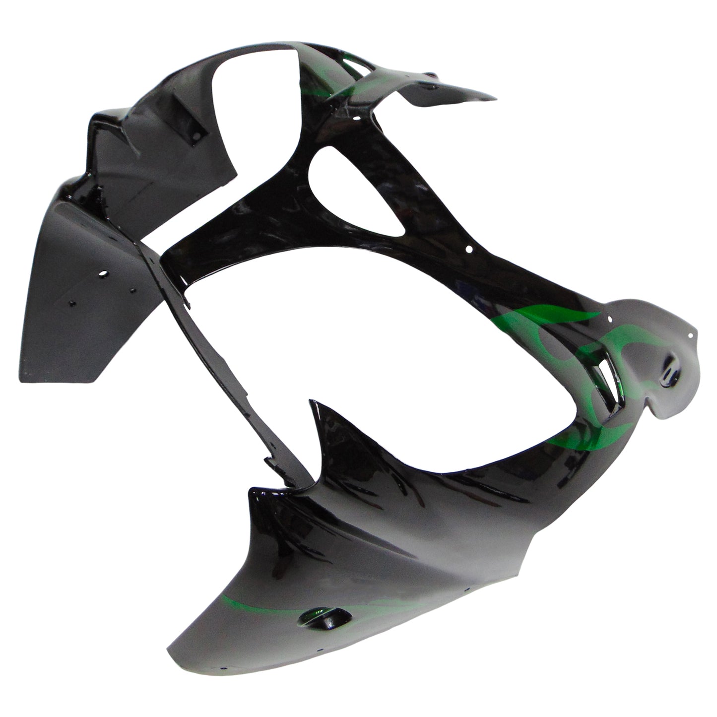 Amotopart Kawasaki ZX9R 2000-2001 kit di rivestimento verde nero