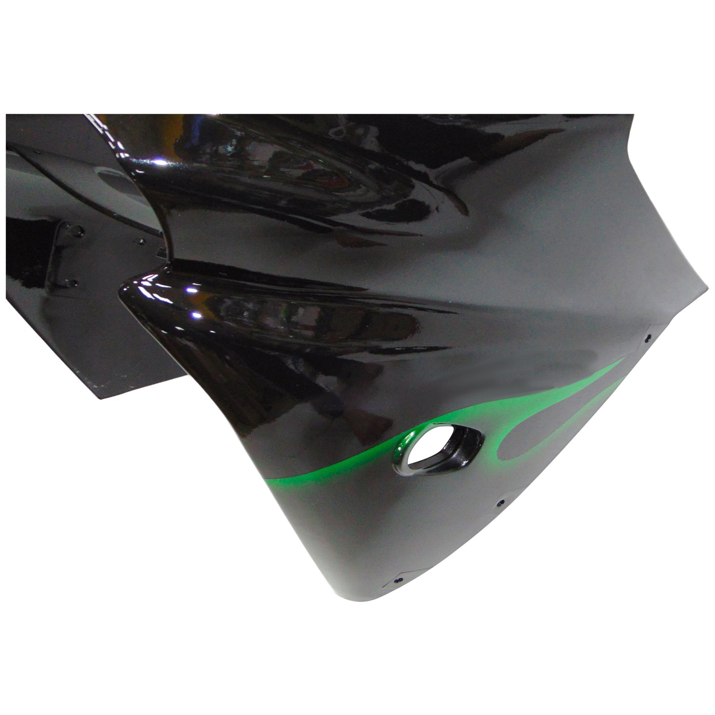 Amotopart Kawasaki ZX9R 2000-2001 kit di rivestimento verde nero