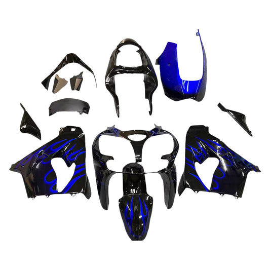 Amotopart Kawasaki ZX9R 2000-2001 kit di abbigliamento blu nero