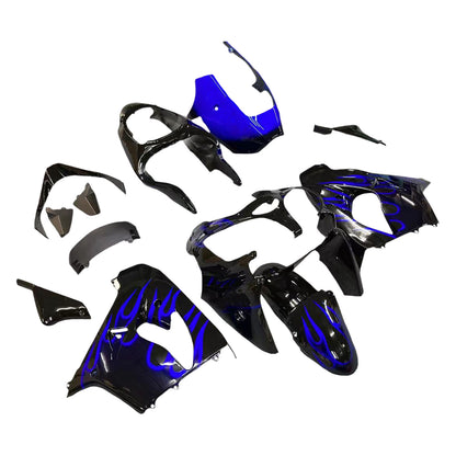 Amotopart Kawasaki ZX9R 2000-2001 kit di abbigliamento blu nero