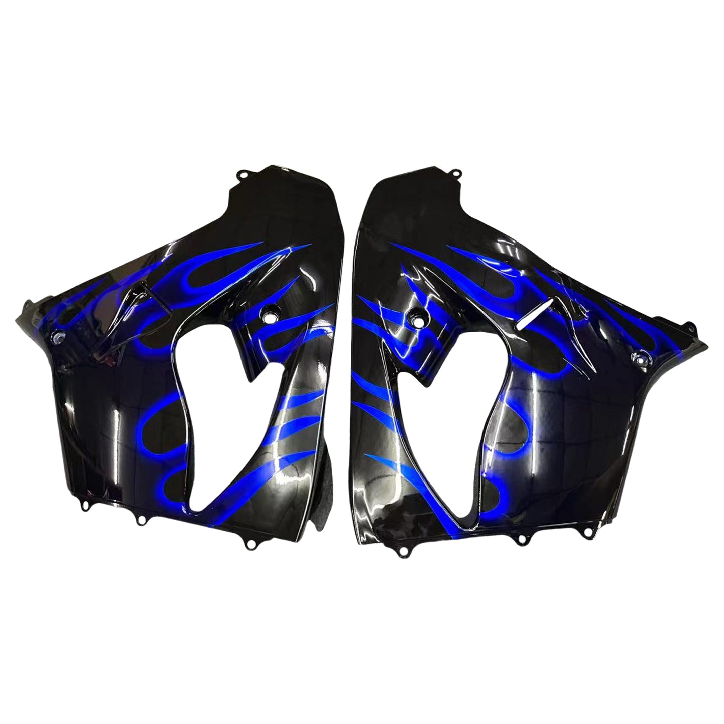 Amotopart Kawasaki ZX9R 2000-2001 kit di abbigliamento blu nero