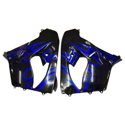 Amotopart Kawasaki ZX9R 2000-2001 kit di abbigliamento blu nero