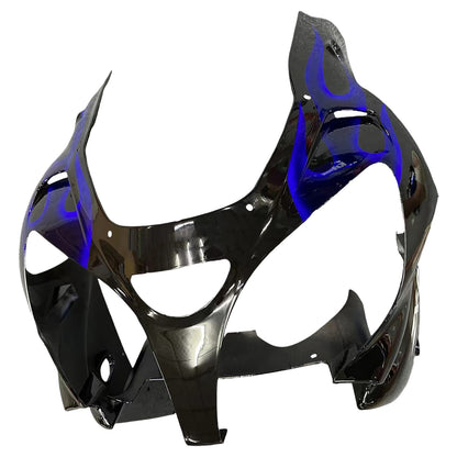 Amotopart Kawasaki ZX9R 2000-2001 kit di abbigliamento blu nero