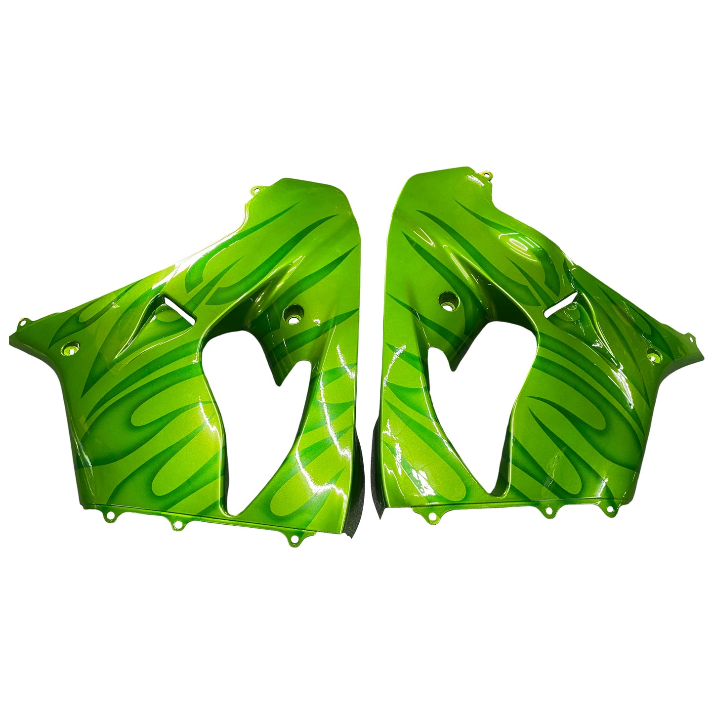 Amotopart Kawasaki ZX9R 2000-2001 Kit Green Green Fearing