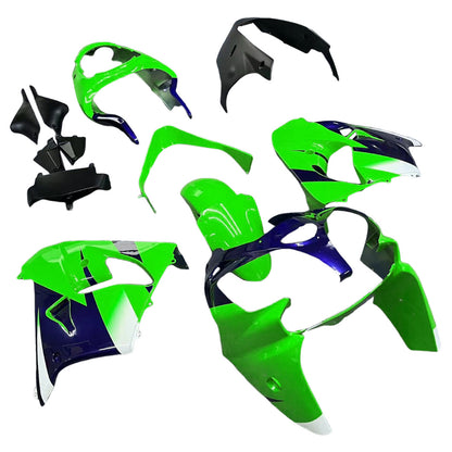 Amotopart Kawasaki ZX9R 2000-2001 kit di rivestimento verde nero