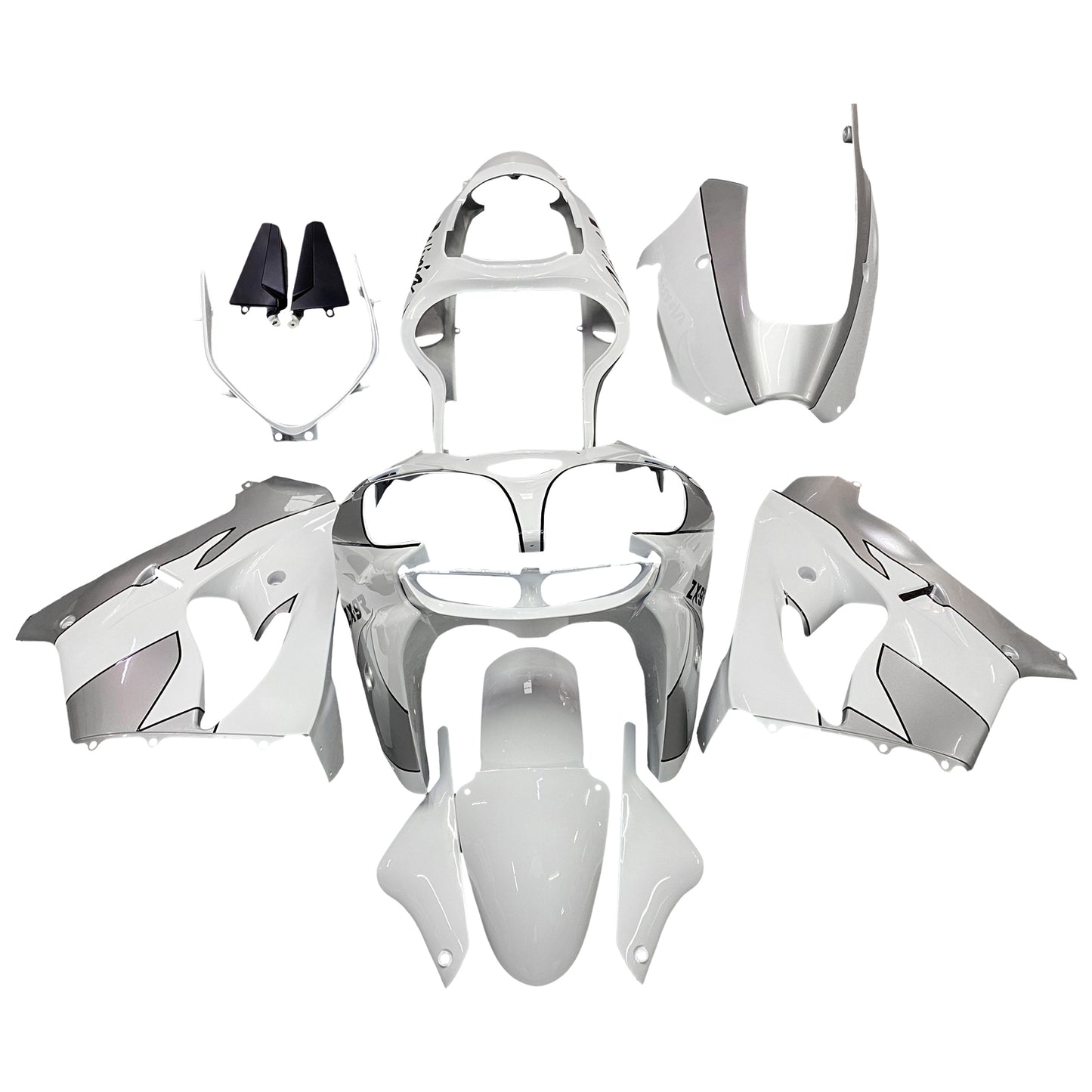 Amotopart Kawasaki ZX9R 2000-2001 Silberwei?