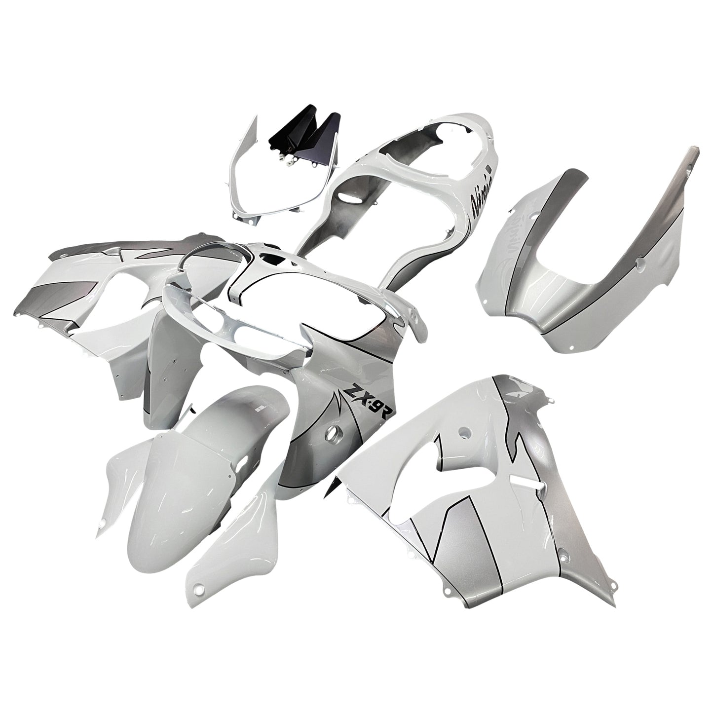 Amotopart Kawasaki ZX9R 2000-2001 Silberwei?