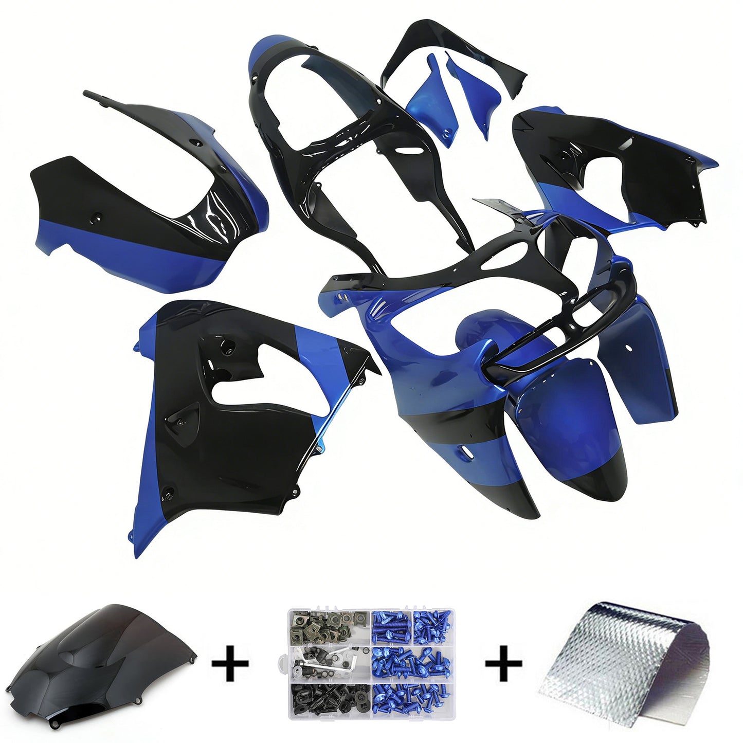 Kit carenatura iniezione Kawasaki ZX9R 2000-2001 Carrozzeria plastica ABS