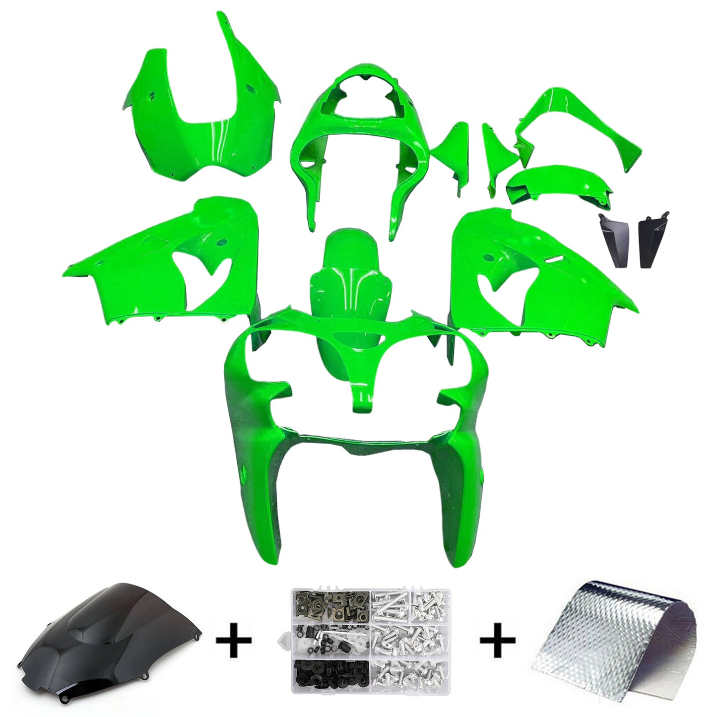 Kit carenatura iniezione Kawasaki ZX9R 2000-2001 Carrozzeria plastica ABS