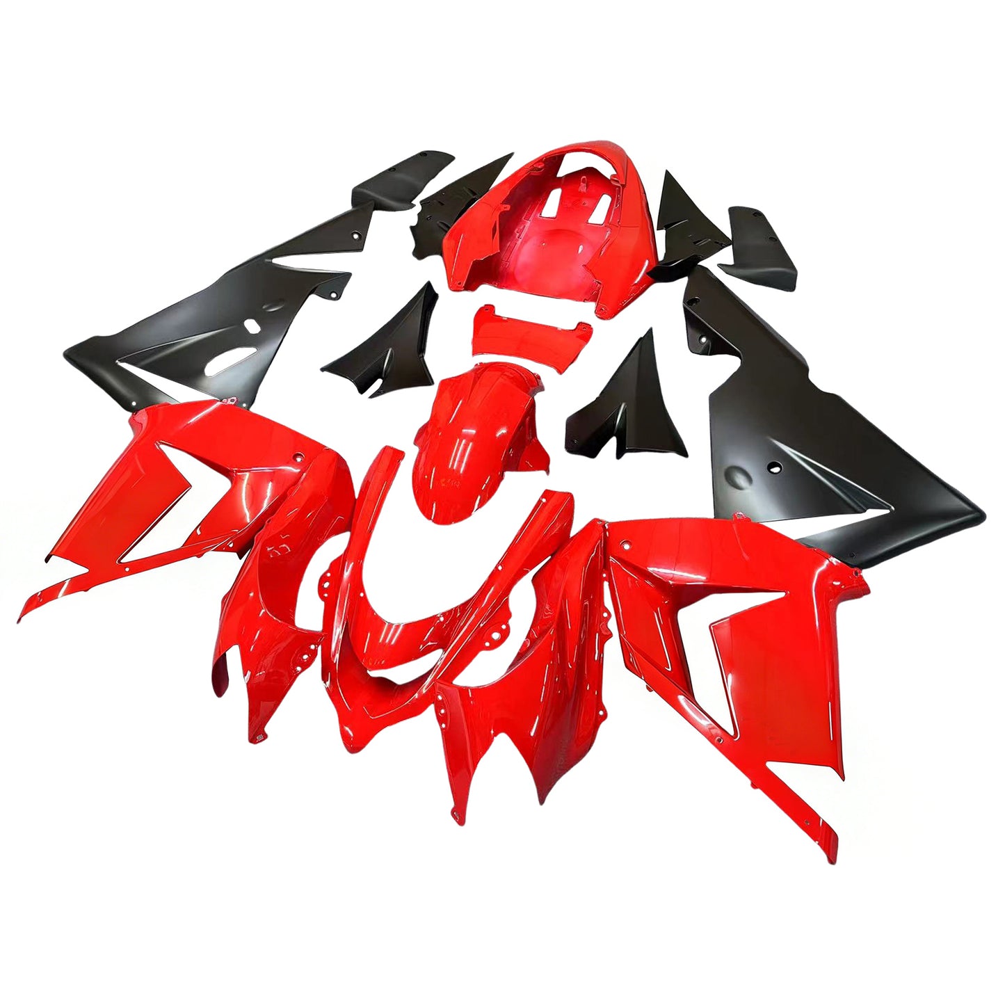 Carene 2004-2005 Kawasaki ZX10R Rosso e Nero Ninja Racing Generico