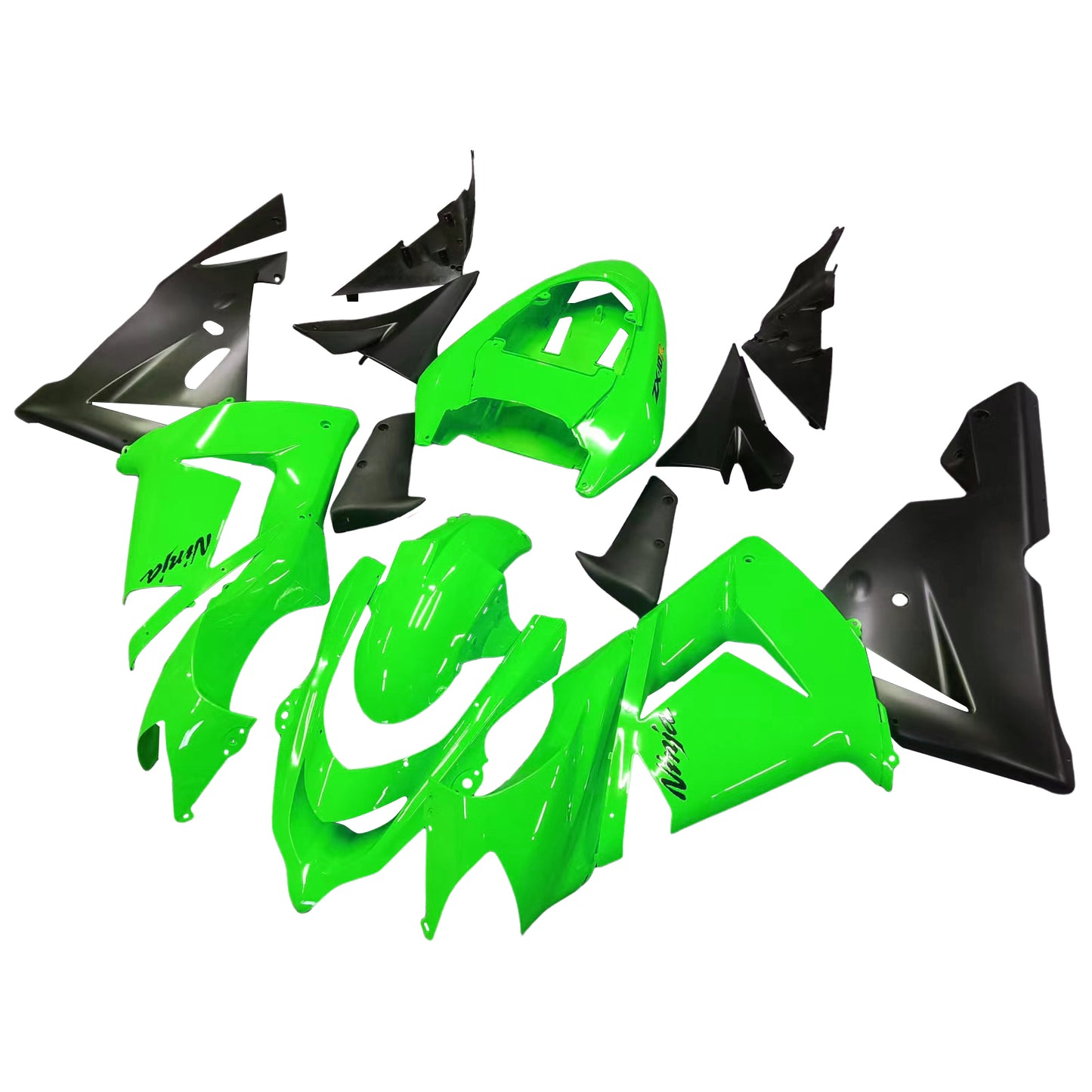 Carene 2004-2005 Kawasaki ZX 10R Verde Nero Ninja Racing Generico