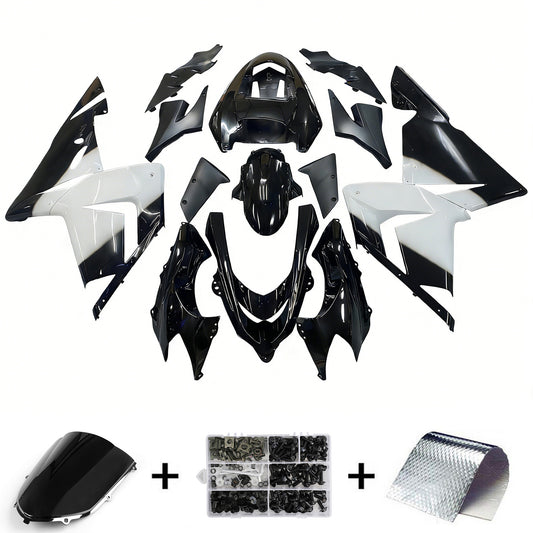 Carene 2004-2005 Kawasaki ZX 10R Nero Bianco West Ninja Generico