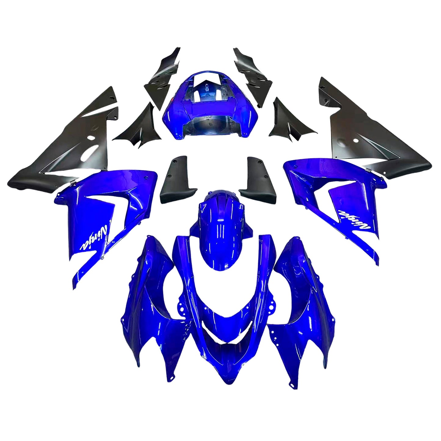 Carene 2004-2005 Kawasaki ZX 10R Blu Nero Ninja Racing Generico