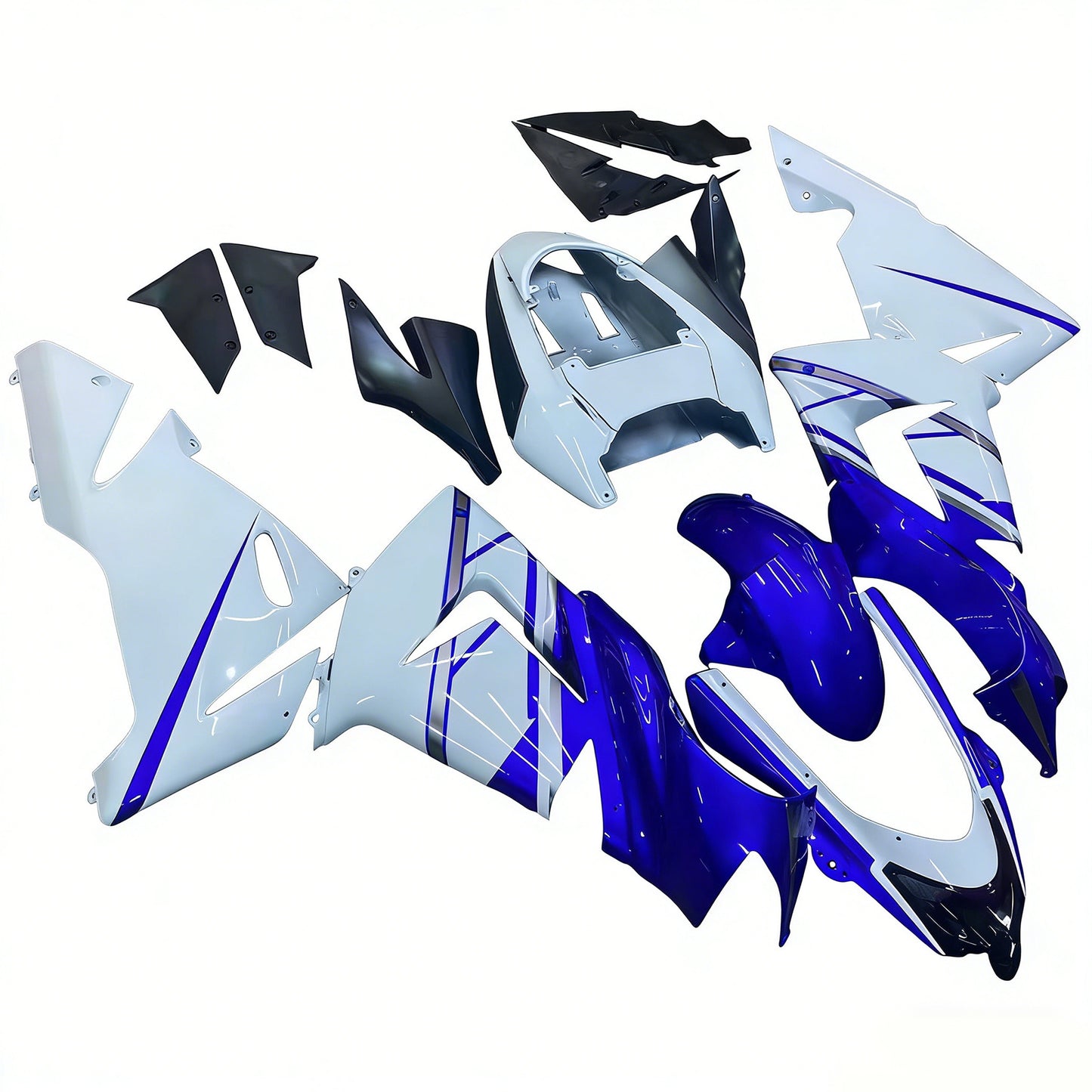 Carene 2004-2005 Kawasaki ZX 10R Blu Bianco FIAT Racing Generico