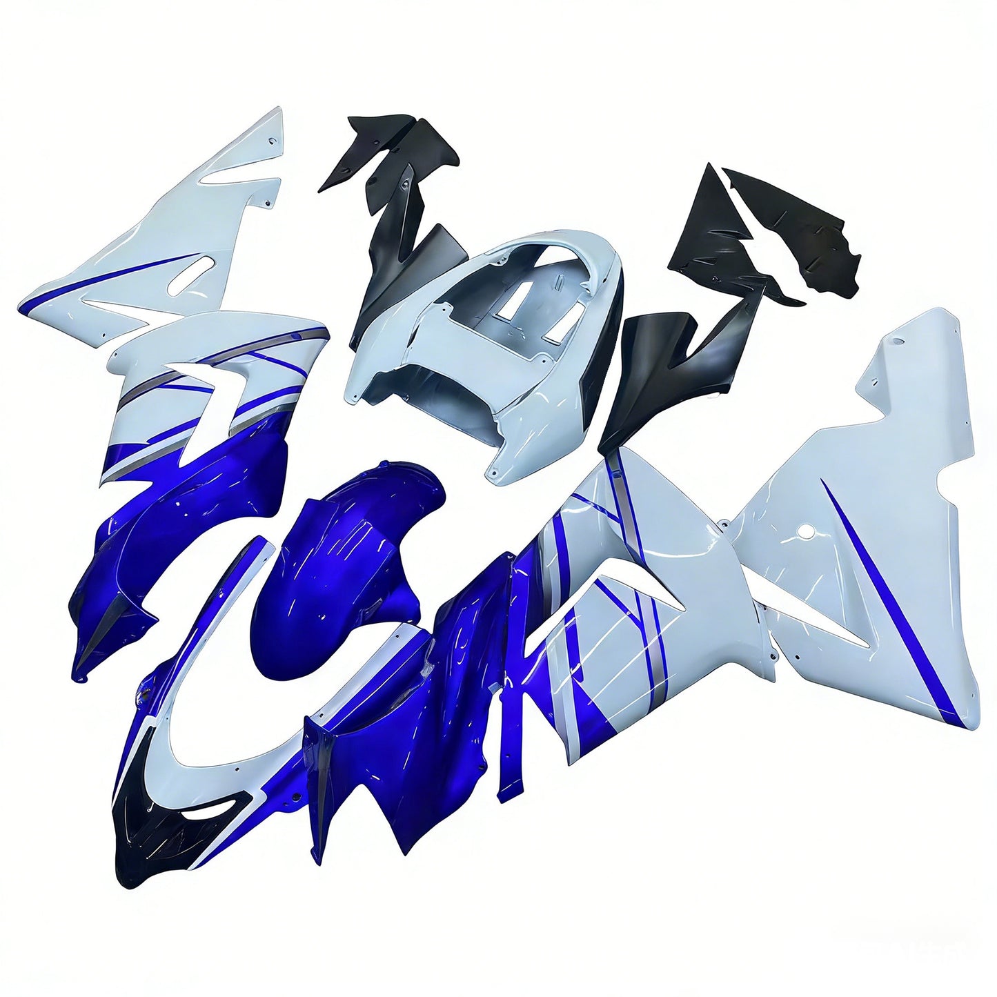 Carene 2004-2005 Kawasaki ZX 10R Blu Bianco FIAT Racing Generico