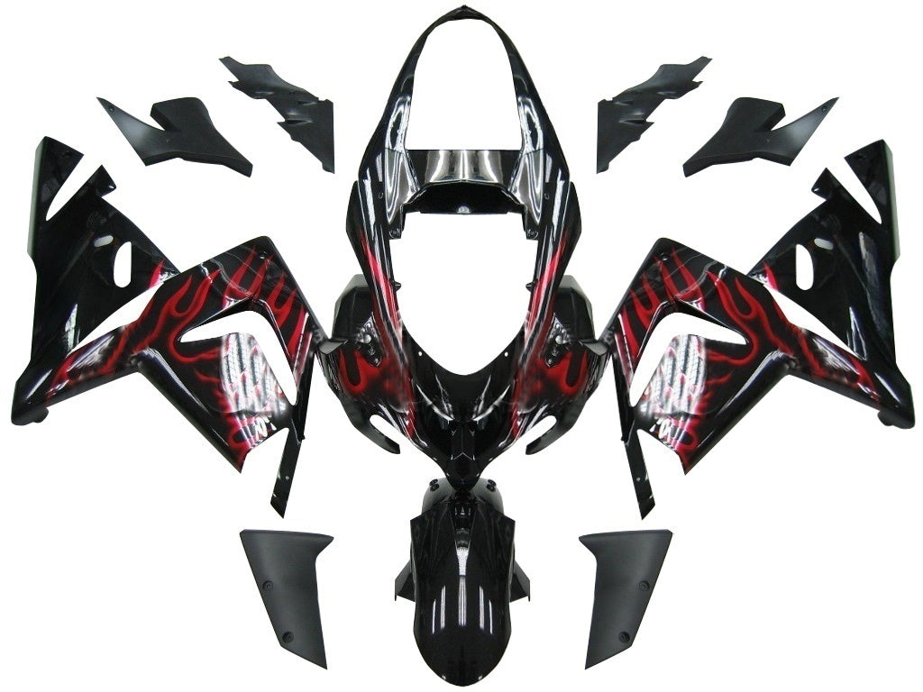 Amotopart rivestimento Kawasaki ZX10R (2004-2005) Kit di rivestimento