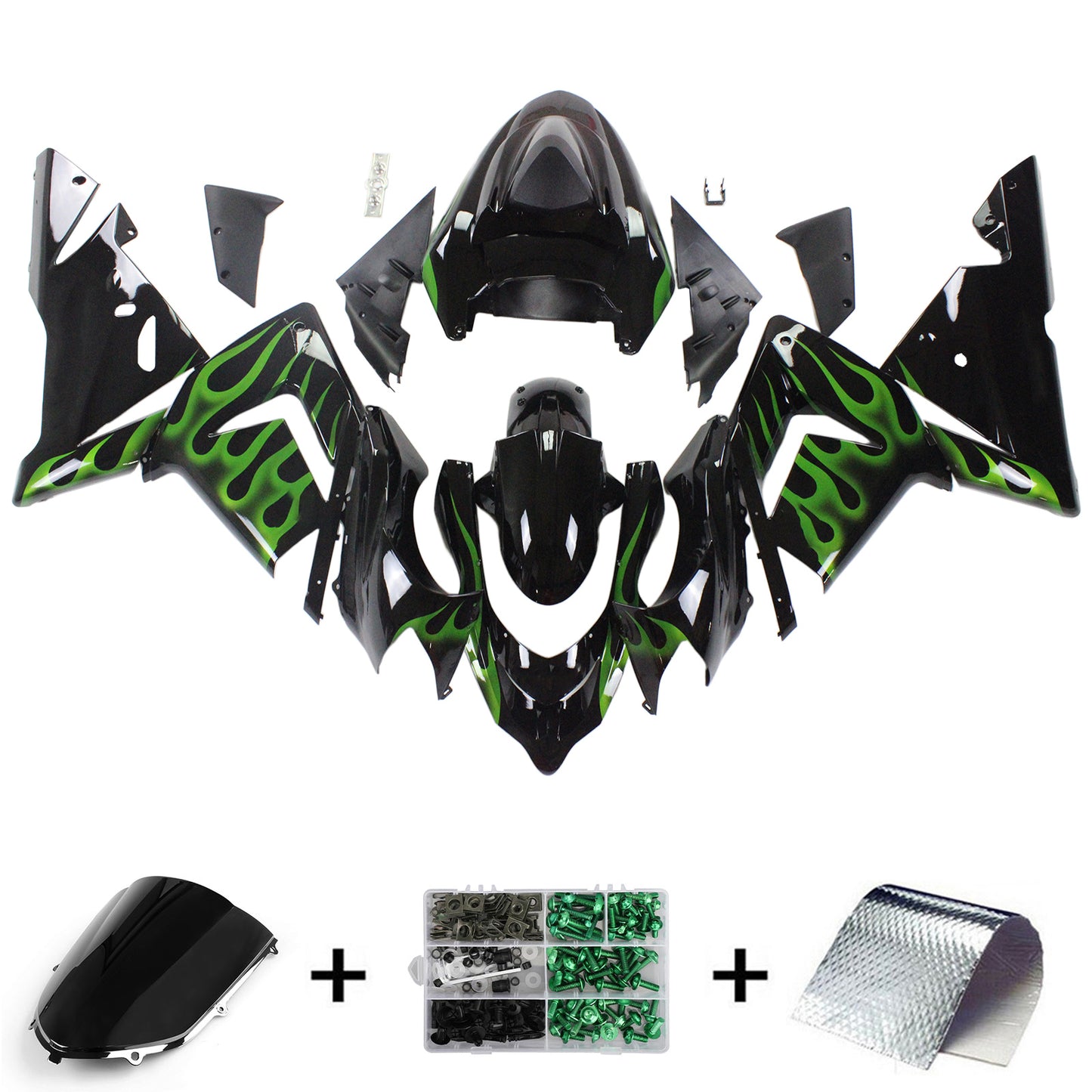 Kit carenatura per Kawasaki ZX10R 2004-2005 Generico