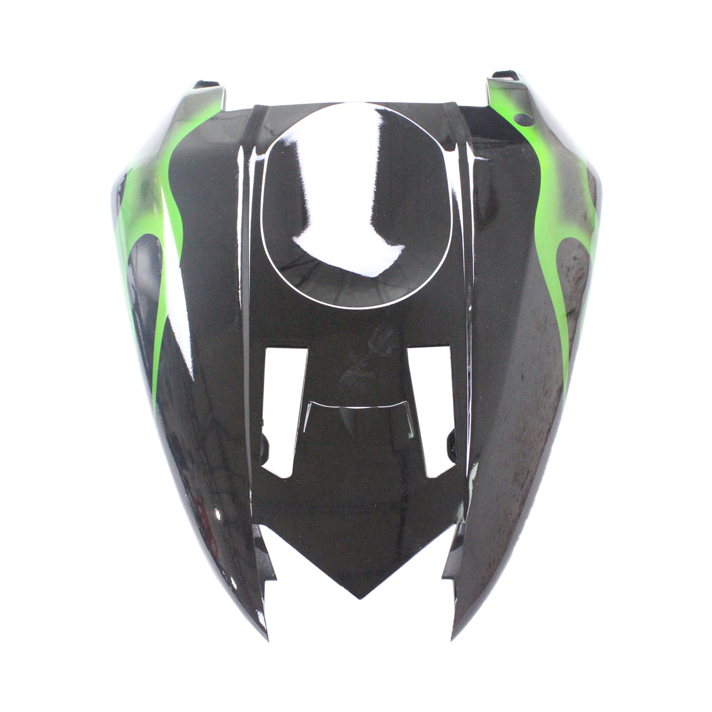 Amotopart Kawasaki 2004-2005 ZX10R Nero con kit di spostamento della linea verde