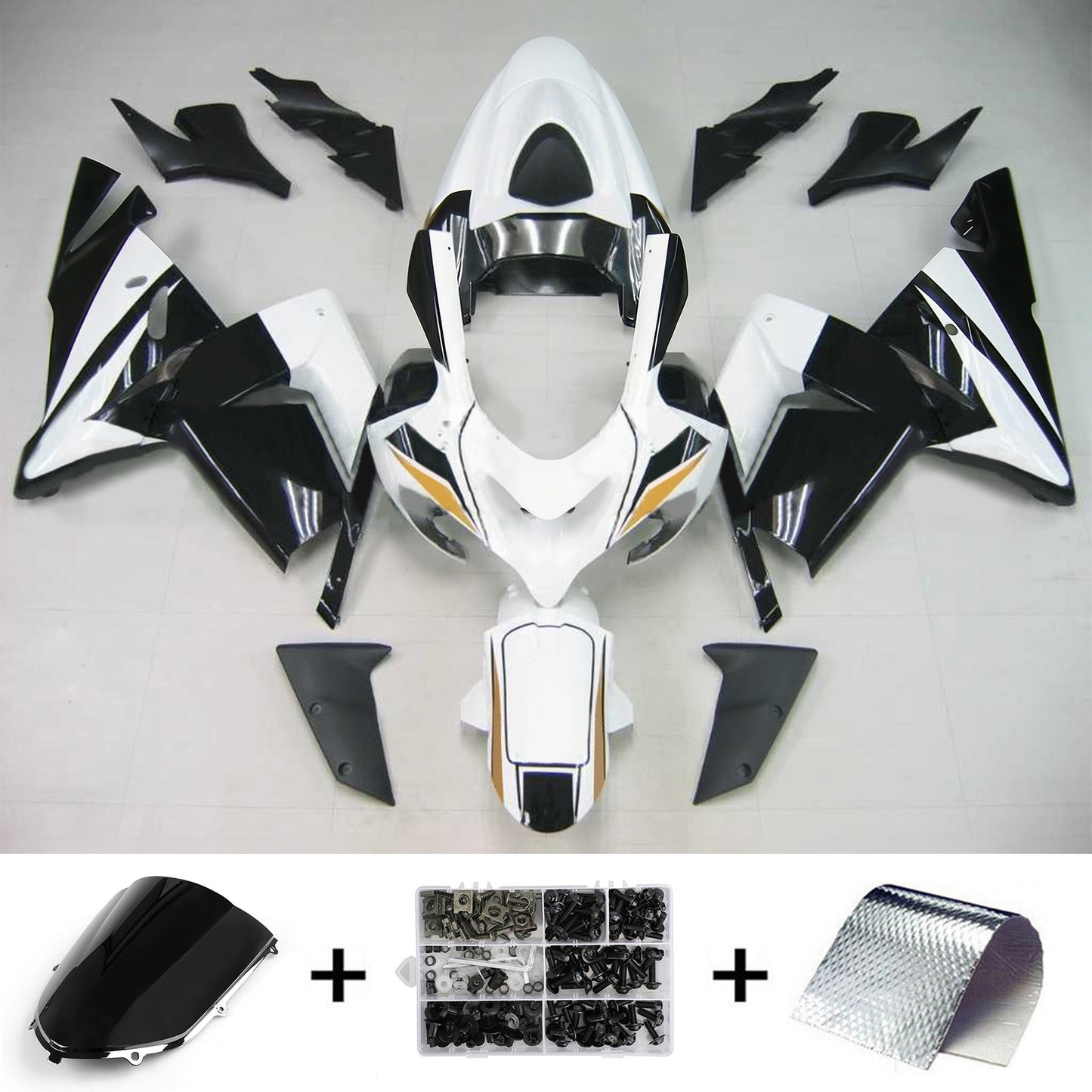 Amotopart Kawasaki 2004-2005 ZX10R in bianco e nero?