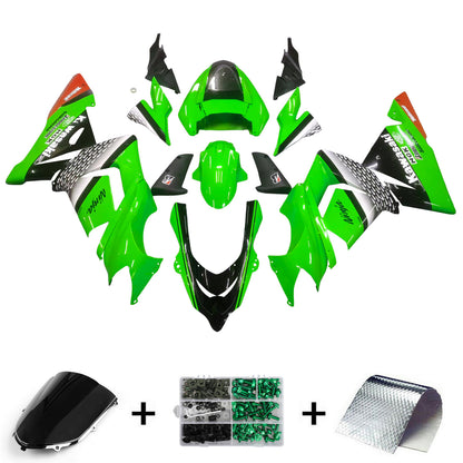 Amotopart Kawasaki 2004-2005 kit trigger nero verde ZX10R