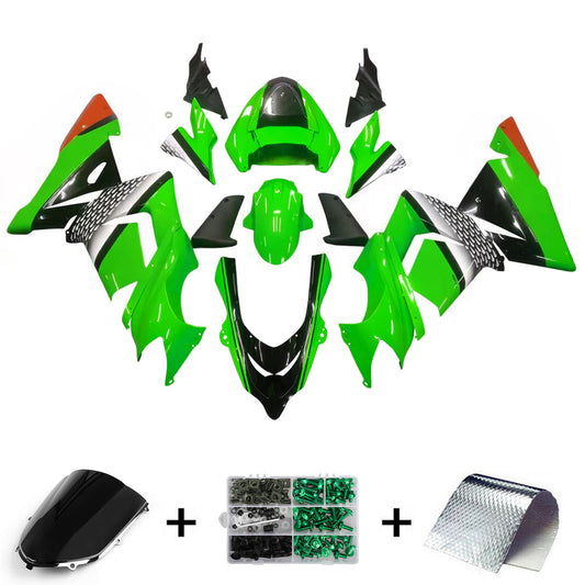 Amotopart Kawasaki 2004-2005 kit trigger nero verde ZX10R
