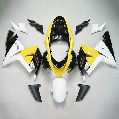 Amotopart Kawasaki 2004-2005 ZX10R Bianco nero? Kit di ciclo giallo