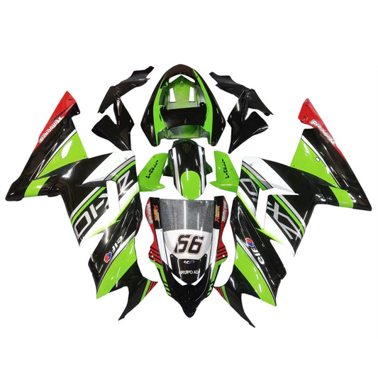 Amotopart Kawasaki 2004-2005 ZX10R KIT GREEN BLIANCO VERDE GREEN