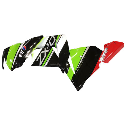 Amotopart Kawasaki 2004-2005 ZX10R KIT GREEN BLIANCO VERDE GREEN